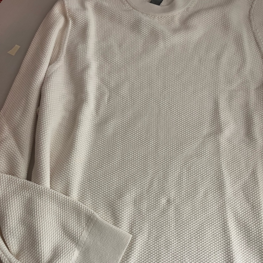 lululemon athletica Men's Off-White Crewneck Sweater